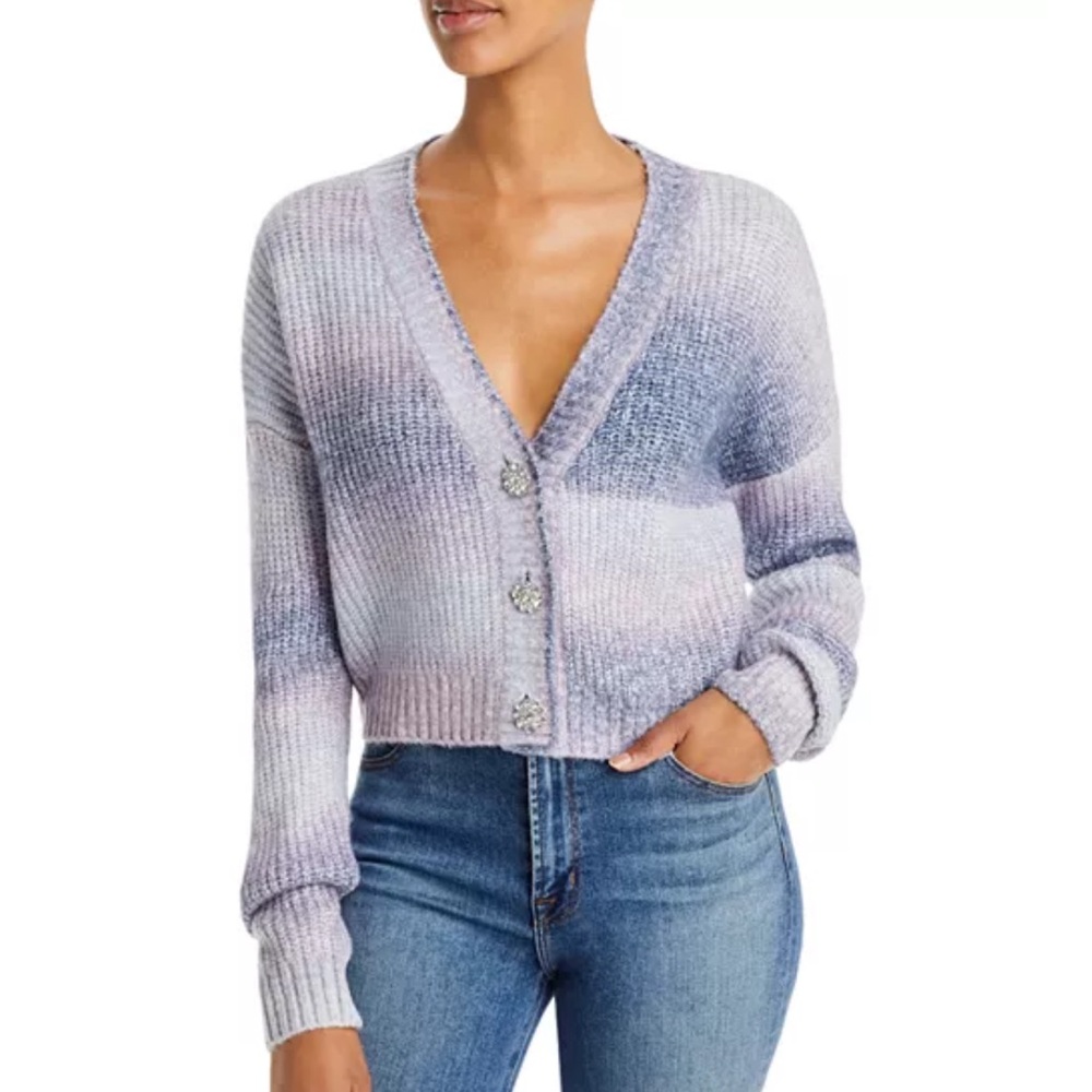 Aqua Blue Cardigan Sweater Soft Knit Versatile